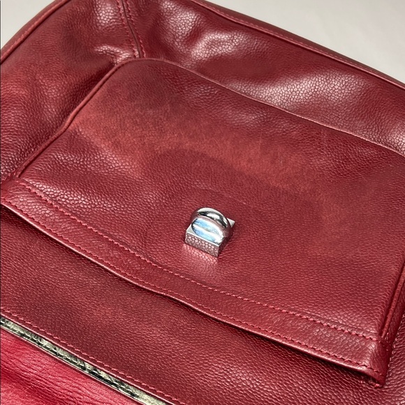 Vintage LONGCHAMP Gatsby Hobo Burgundy Leather Handbag Single Strap - Picture 5 of 16